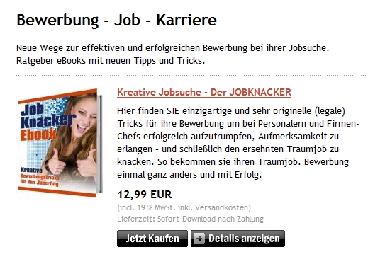 Ratgeber Job Bewerbung Existenz